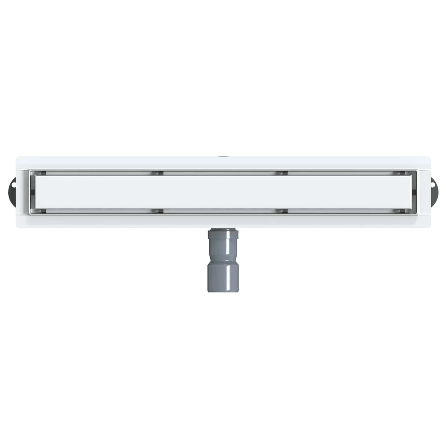 Bruserafløb 2-i-1 med 360° Siphon Sølv 60 cm Rustfrit Stål 304
