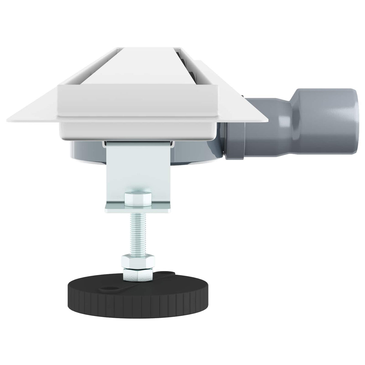 Bruserafløb 2-i-1 med 360° Siphon Sølv 100 cm Rustfrit Stål 304