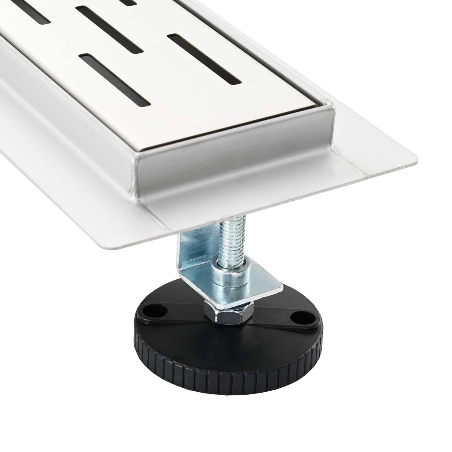 Bruseafløb Linje Design med 360° Siphon Sølv 60 cm
