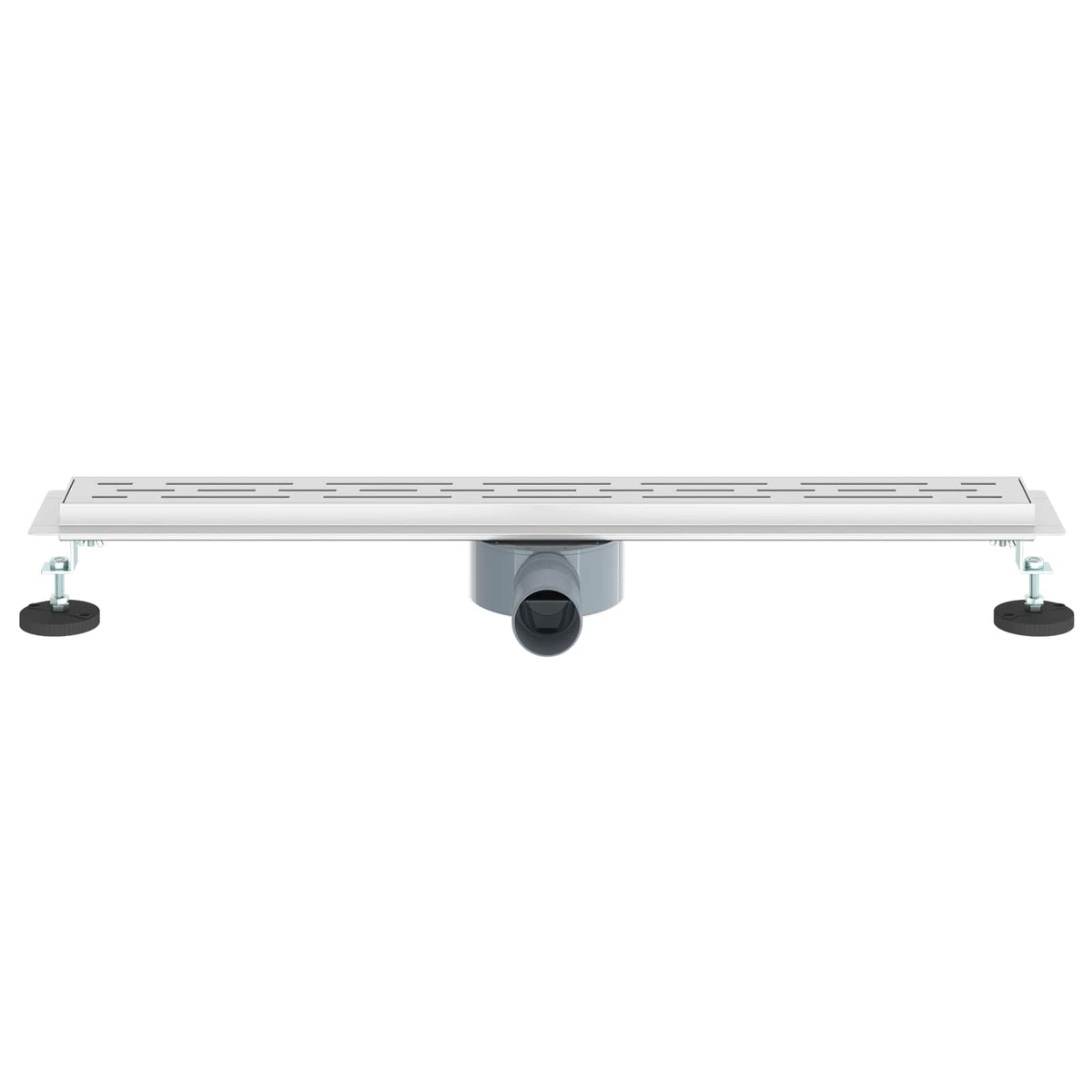 Bruseafløb Linje Design med 360° Siphon Sølv 70 cm