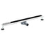 Bruseafløb Glasdæksel med 360° Siphon Sort 90 cm
