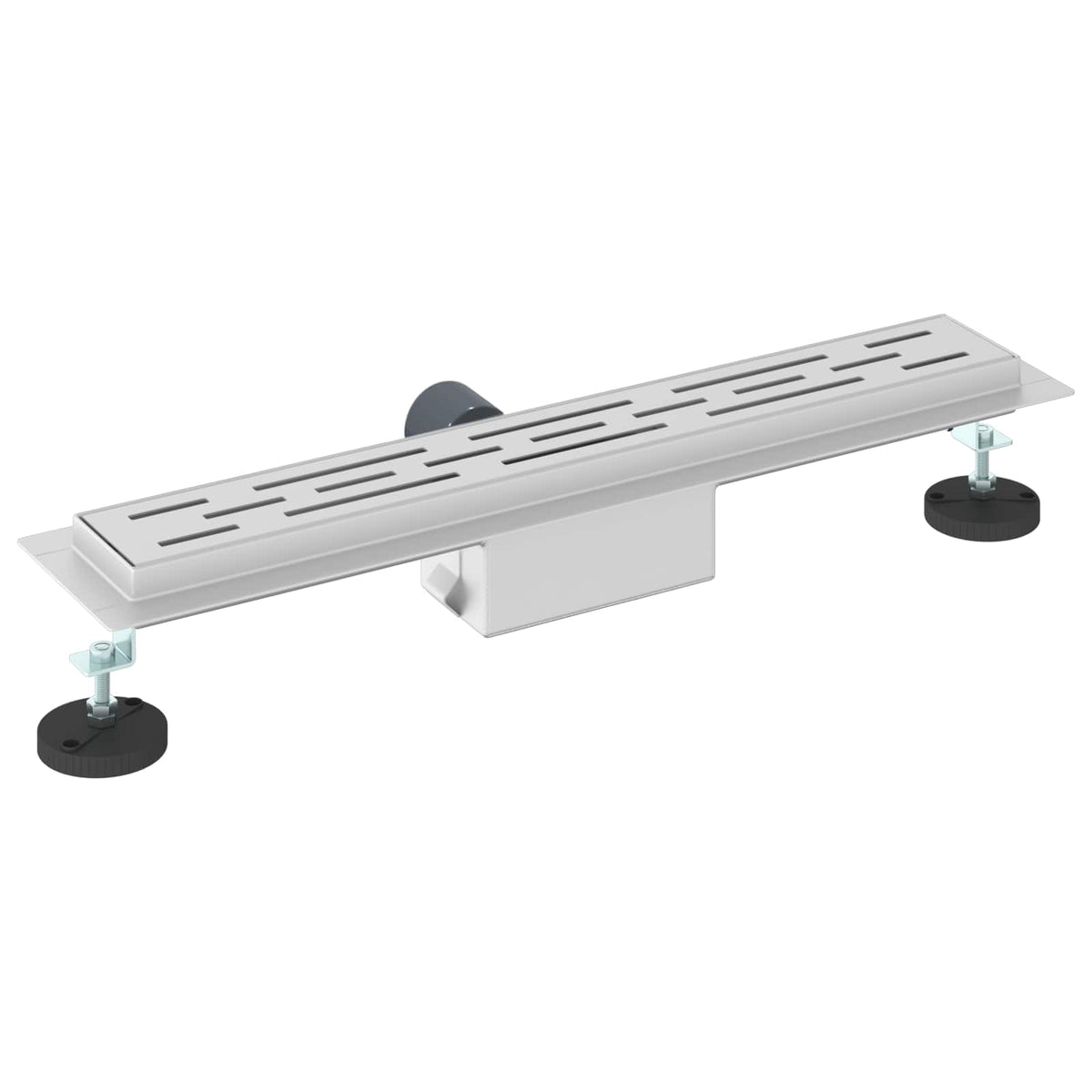 Bruserafløb med linje design Sølv 60 cm Rustfrit Stål 304