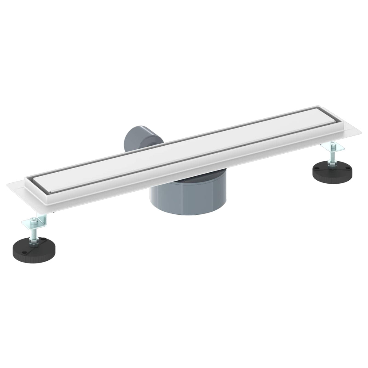 Bruserafløb 2-i-1 med 360° Siphon Sølv 54 x 11 x 9,5 cm