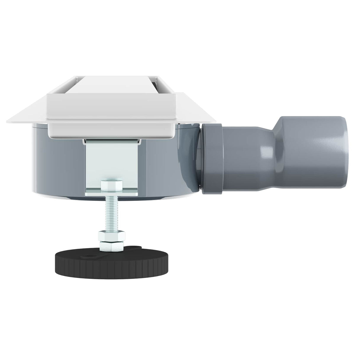 Bruserafløb 2-i-1 med 360° Siphon Sølv 54 x 11 x 9,5 cm