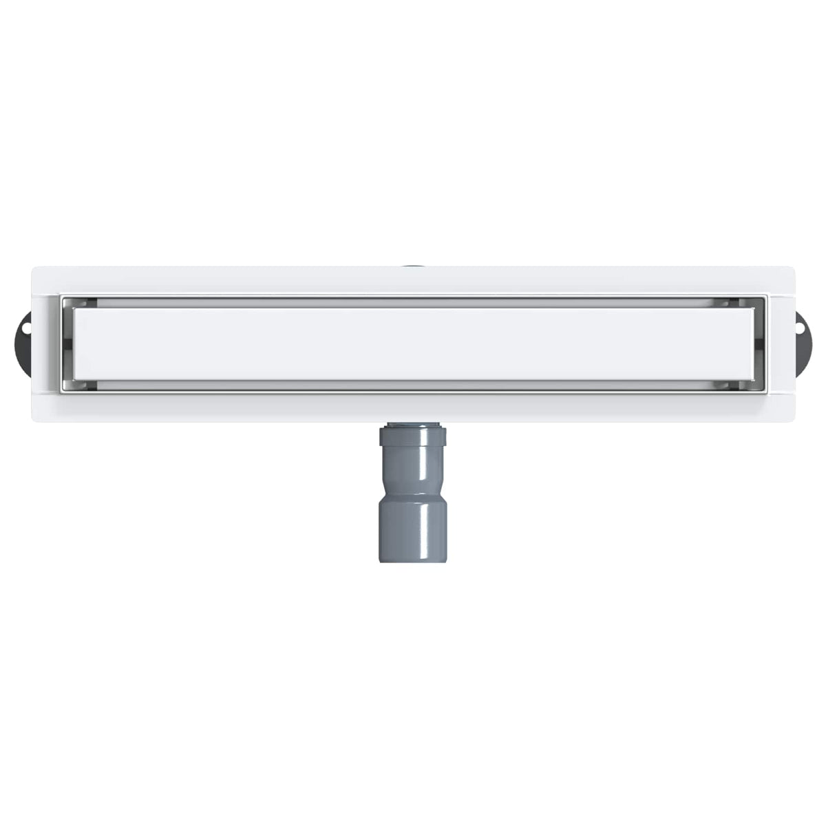Bruserafløb 2-i-1 med 360° Siphon Sølv 54 x 11 x 9,5 cm