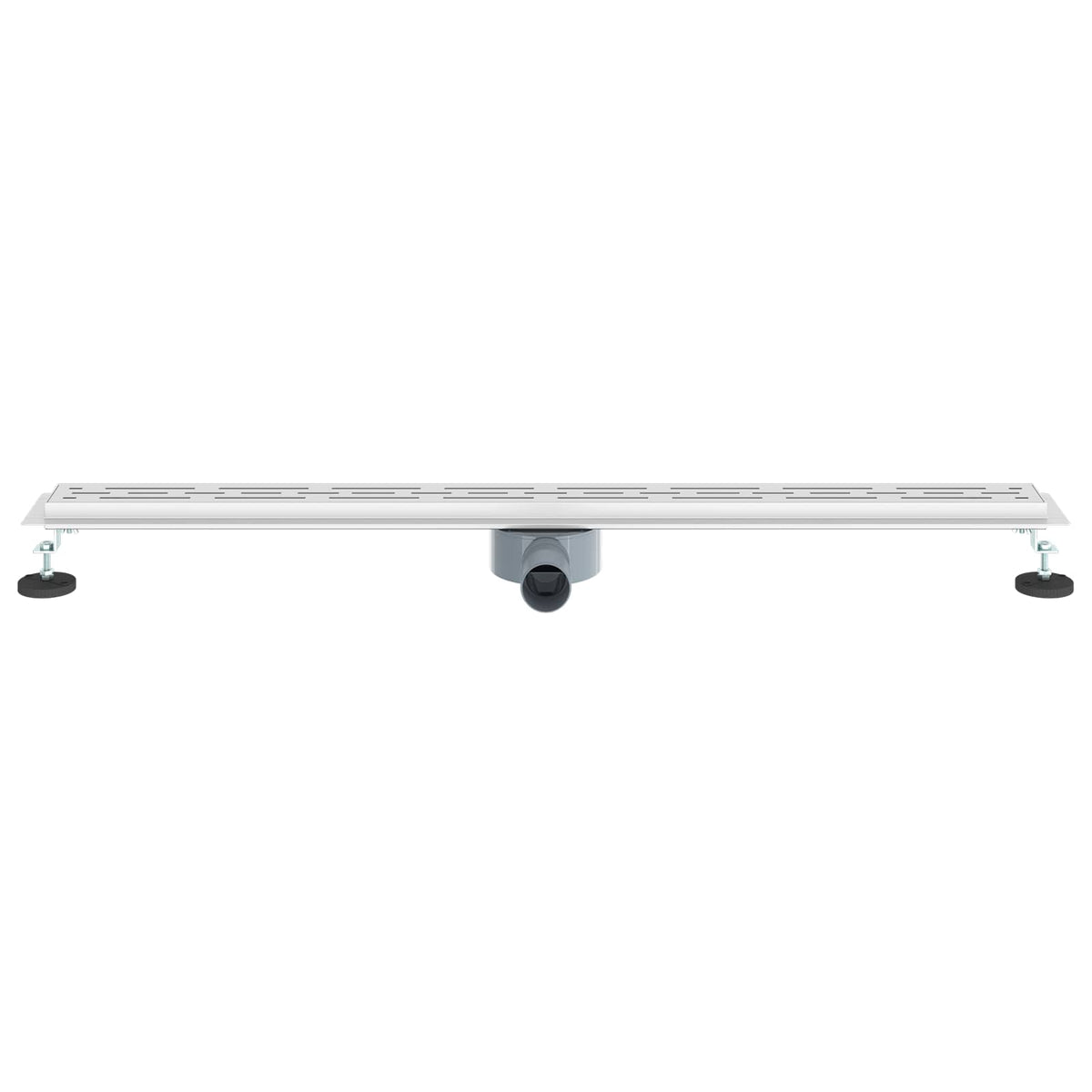 Bruseafløb Linje Design med 360° Siphon Sølv 100 cm