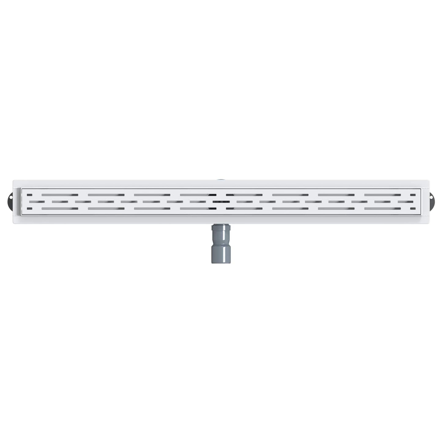 Bruseafløb Linje Design med 360° Siphon Sølv 100 cm