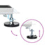 Bruseafløb Glasdæksel med 360° Siphon Sort 50 cm