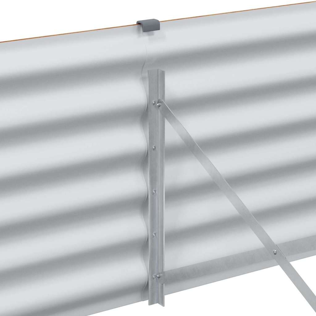 Højbed Lys Brun 290 x 100 x 36 cm Galvaniseret stål