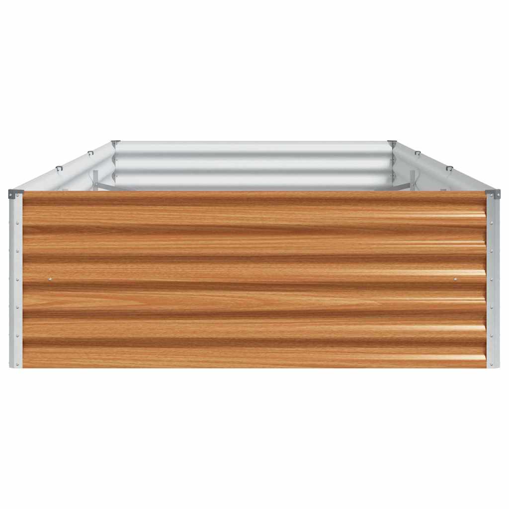 Højbed Lys Brun 290 x 100 x 36 cm Galvaniseret stål