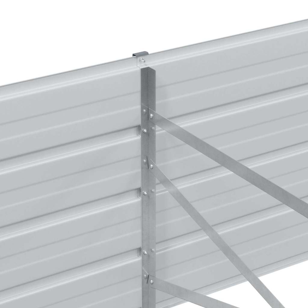 Højbed Lys Brun 400 x 80 x 45 cm Galvaniseret stål