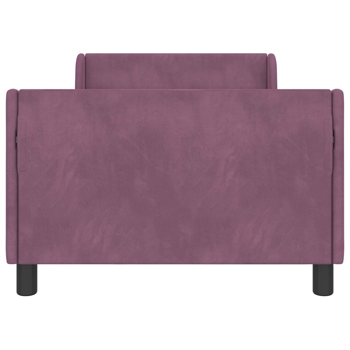 Børnesengestel med hovedgærde Lilla 80 x 200 cm Fløjl
