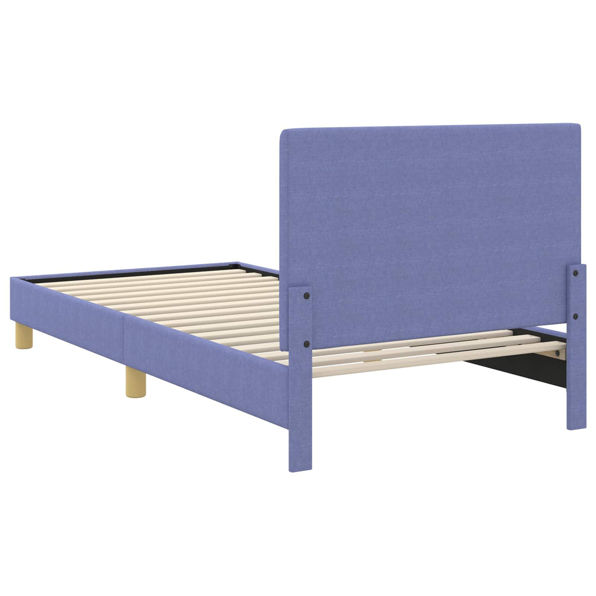 Børnesengestel med hovedgærde Jeans blå 80 x 200 cm Stof