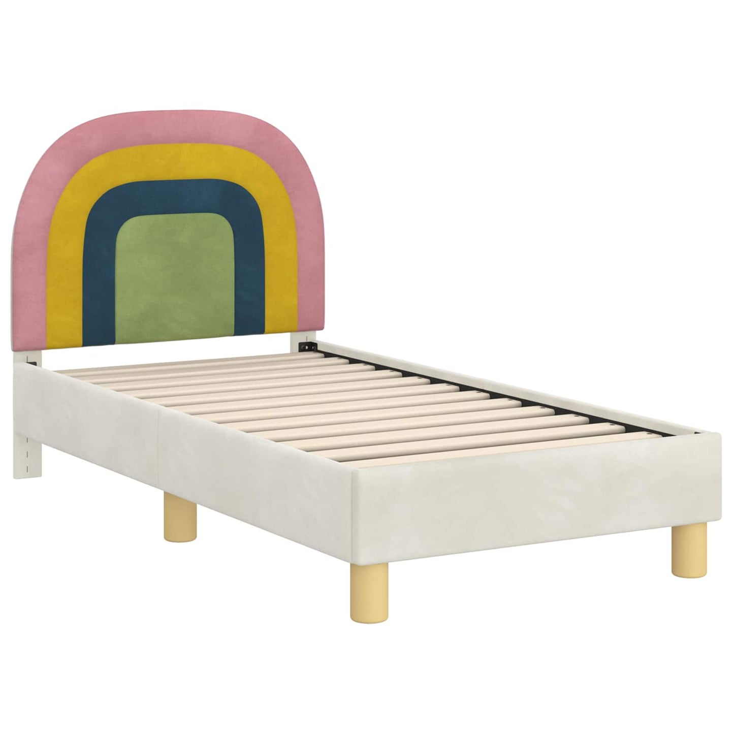 Sengestel til tumling med hovedgærde Cremefarvet 70 x 140 cm