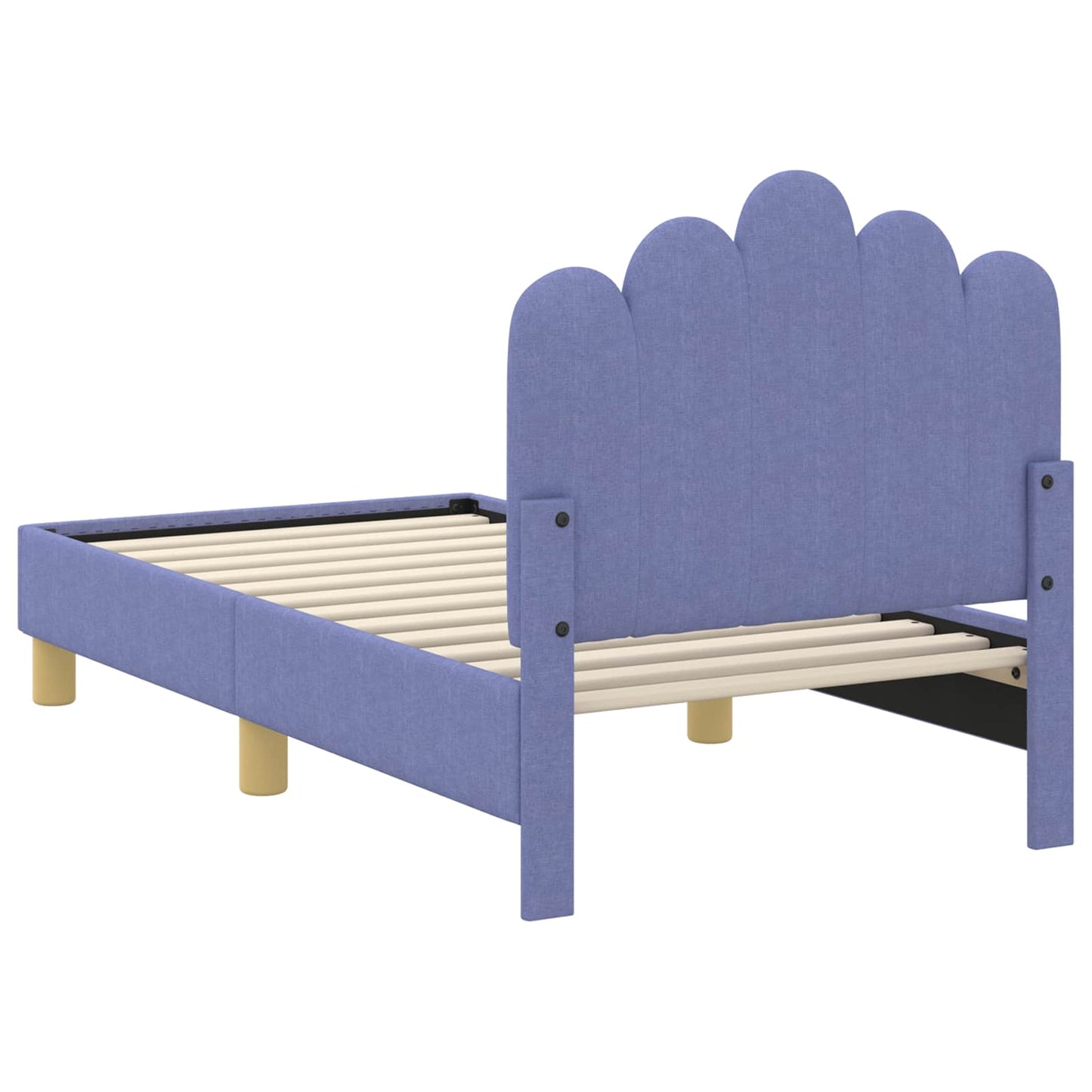 Sengestel til tumling med hovedgærde Jeans blå 70 x 140 cm Stof