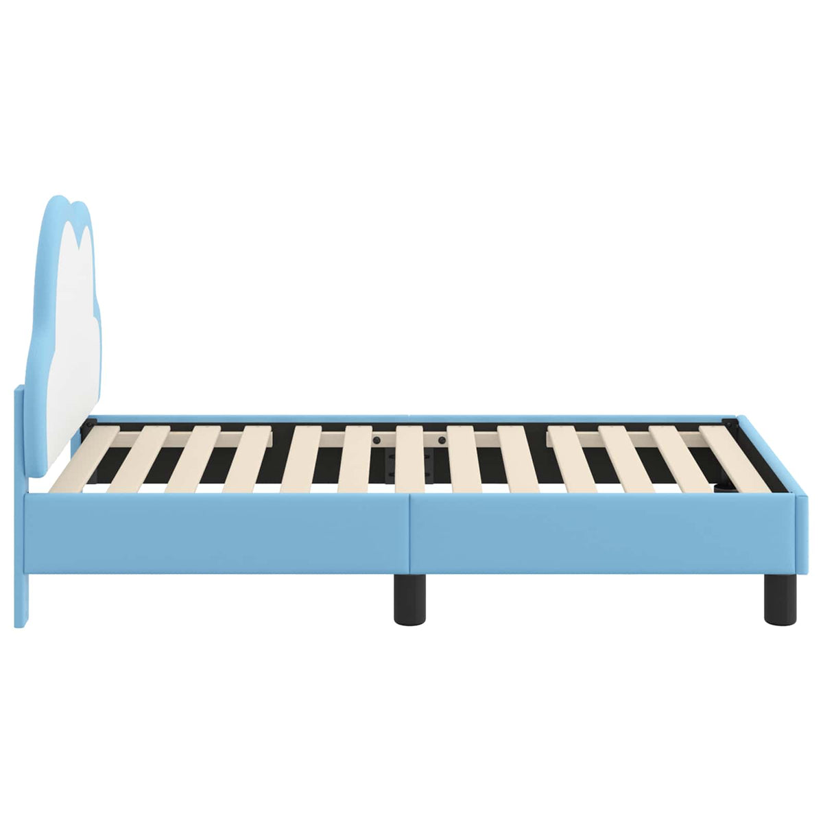 Sengestel til tumling med hovedgærde Blå 70 x 140 cm PU