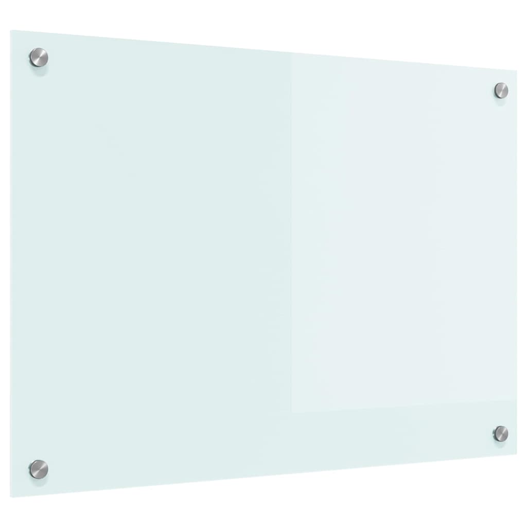 Køkkenbacksplash Mælk 70 x 50 cm hærdet glas