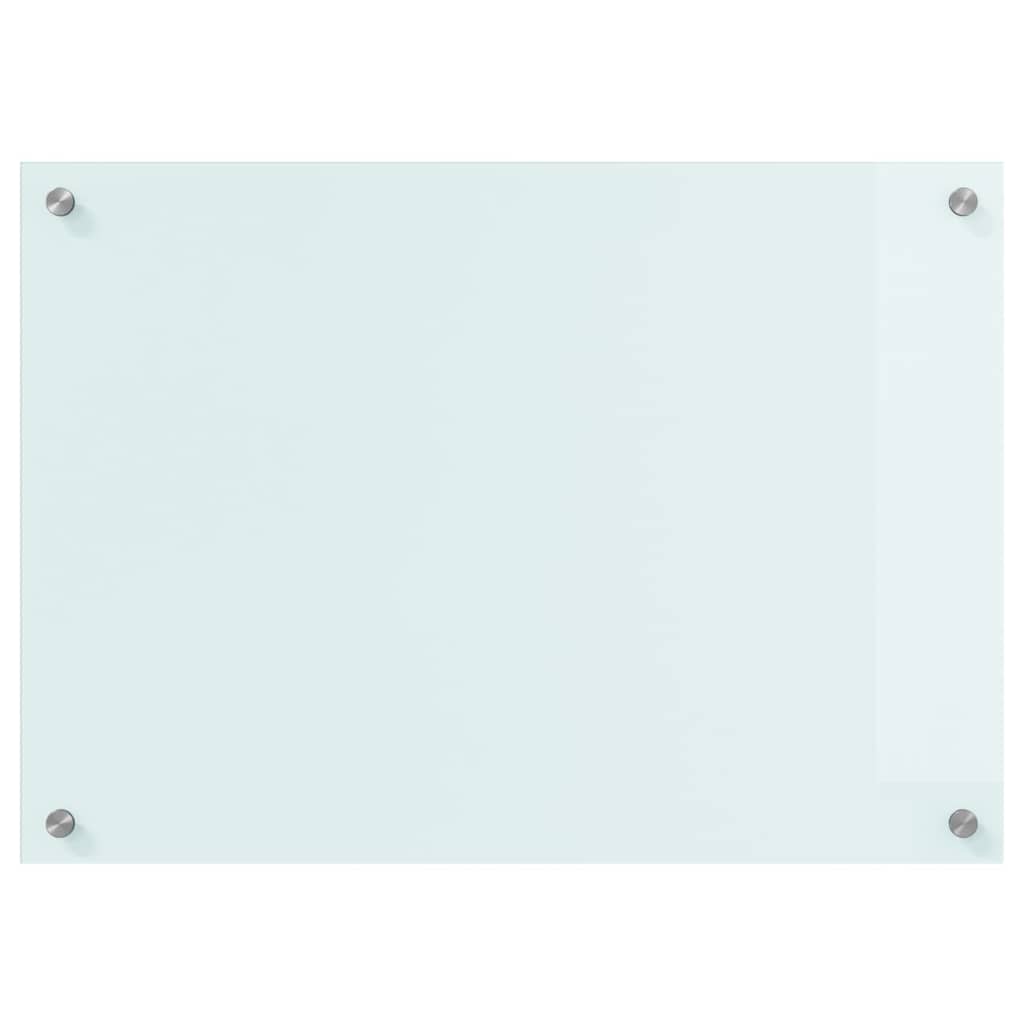 Køkkenbacksplash Mælk 70 x 50 cm hærdet glas