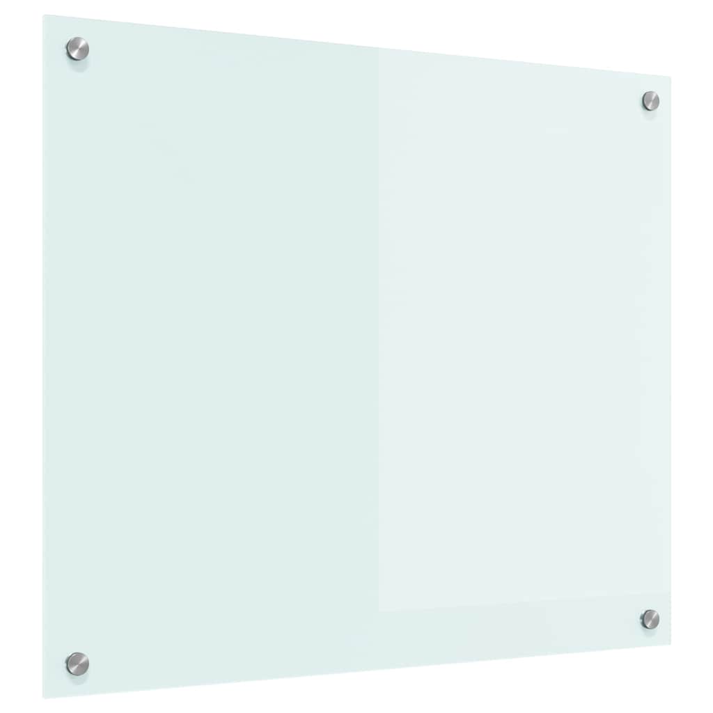 Køkkenbacksplash Mælk 70 x 60 cm hærdet glas
