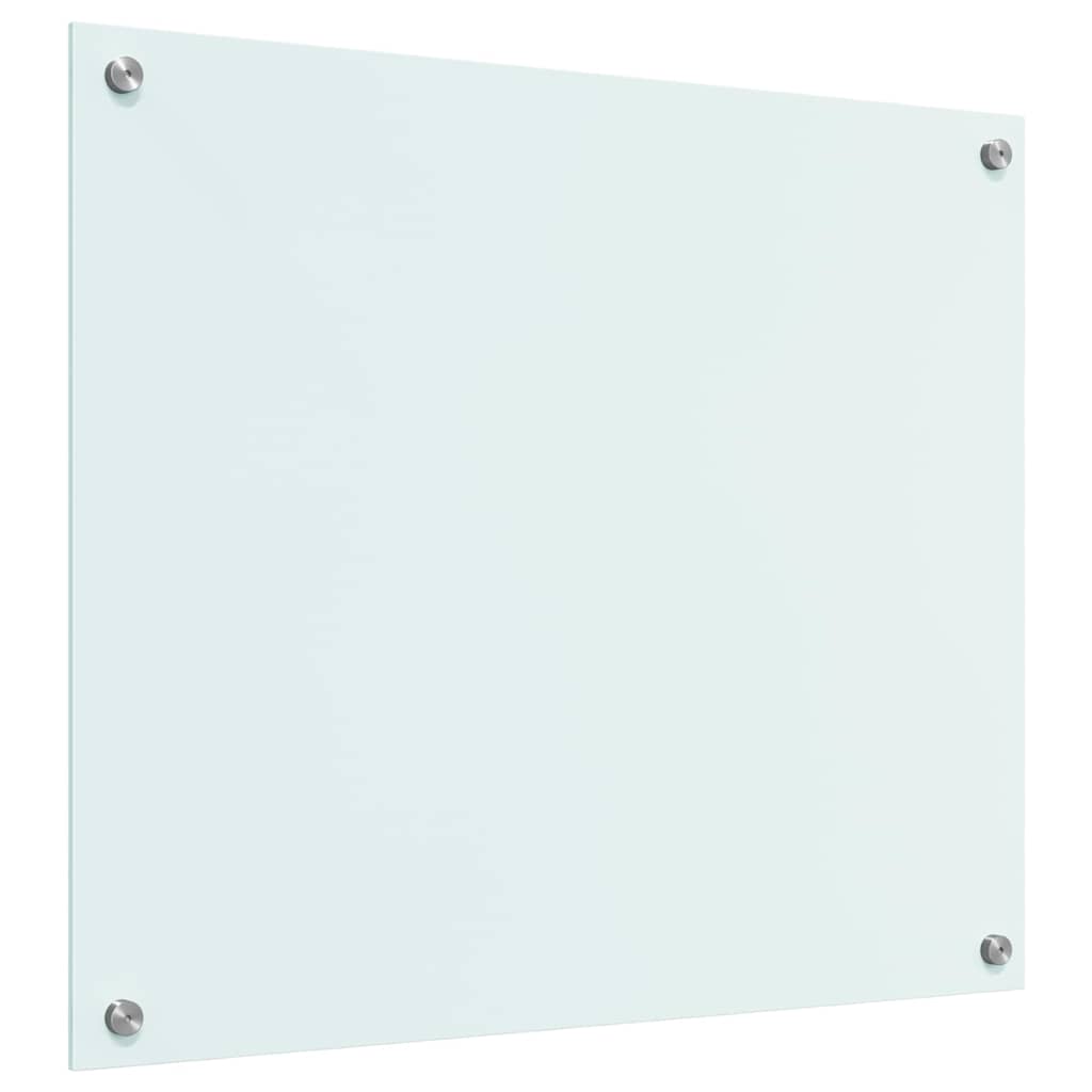 Køkkenbacksplash Mælk 70 x 60 cm hærdet glas