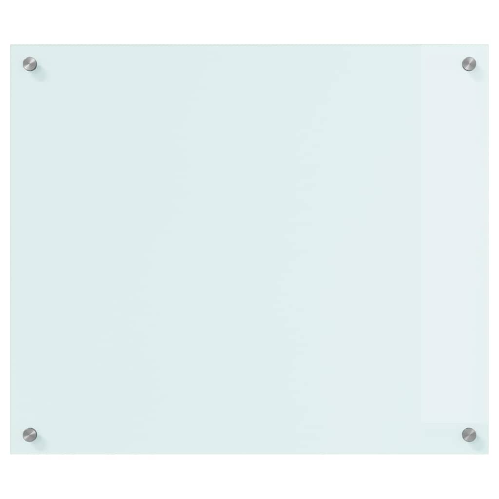 Køkkenbacksplash Mælk 70 x 60 cm hærdet glas