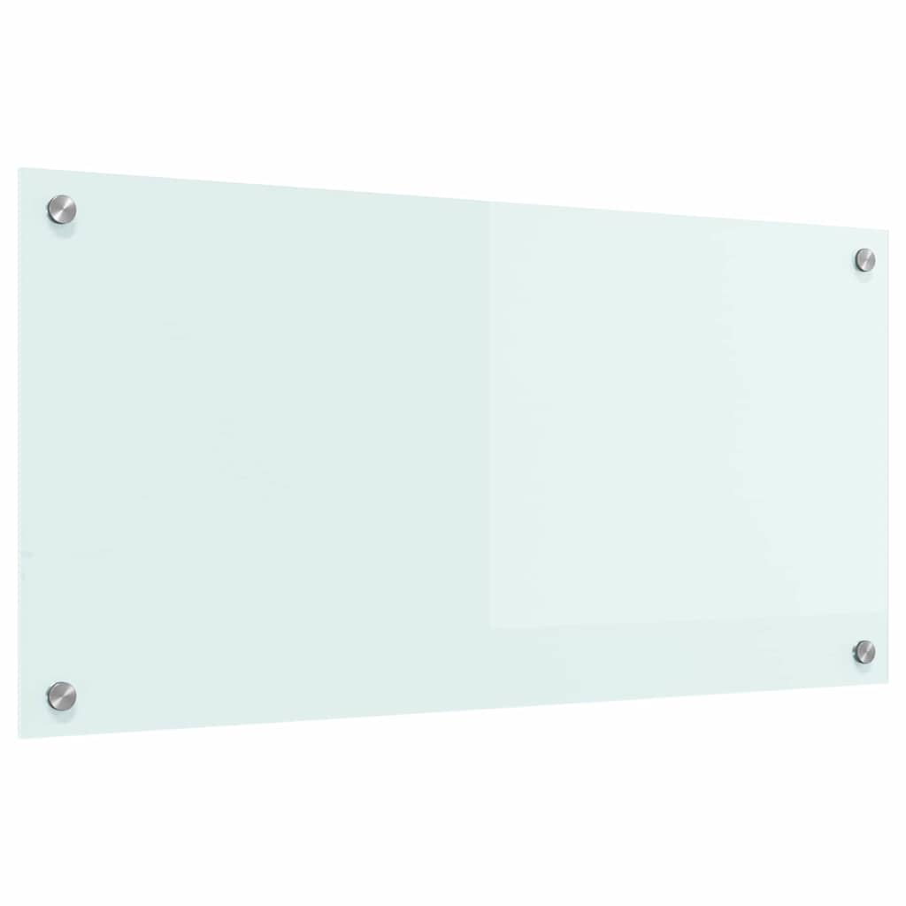 Køkkenbacksplash Mælk 80 x 40 cm hærdet glas