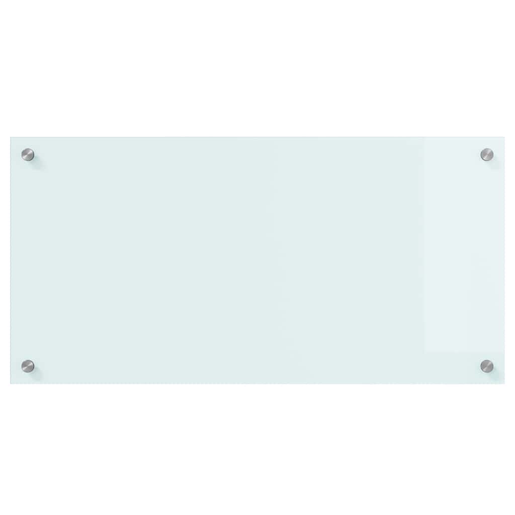 Køkkenbacksplash Mælk 80 x 40 cm hærdet glas