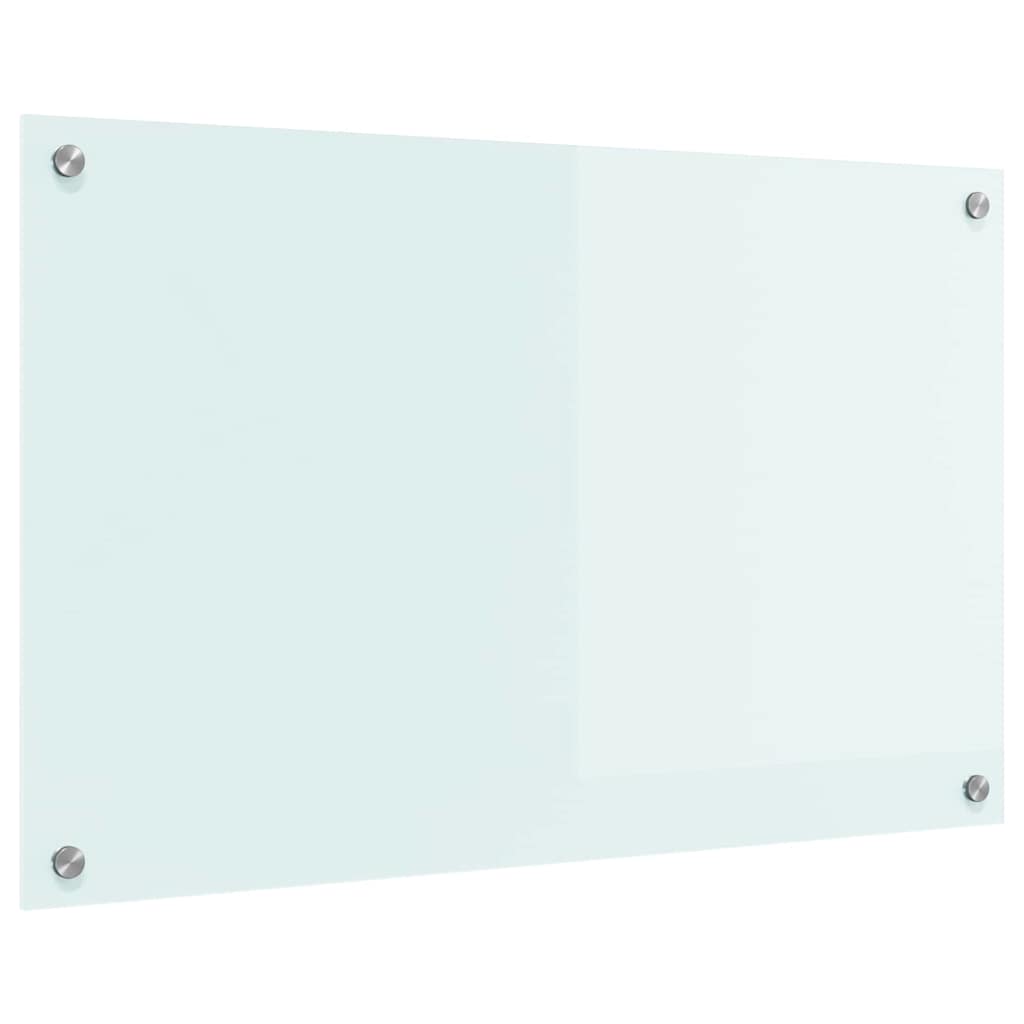 Køkkenbacksplash Mælk 80 x 50 cm hærdet glas