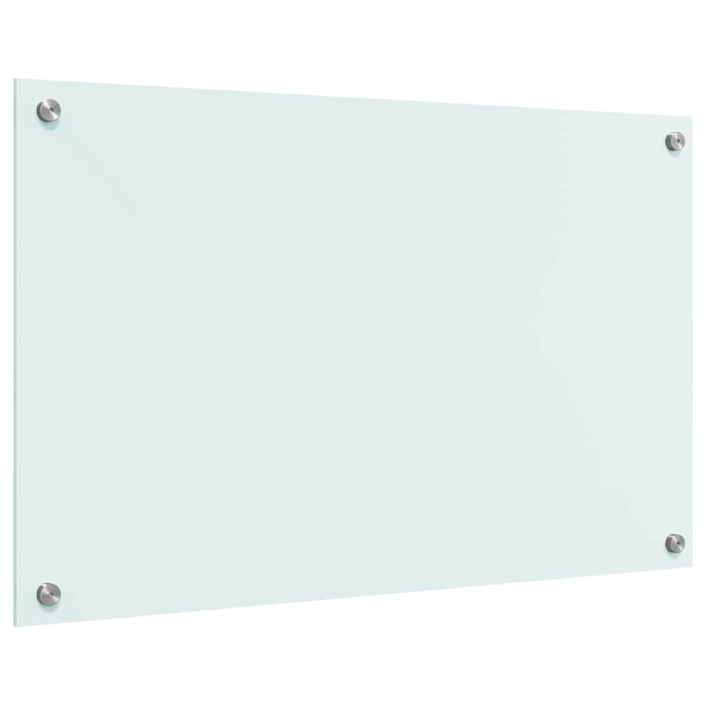 Køkkenbacksplash Mælk 80 x 50 cm hærdet glas