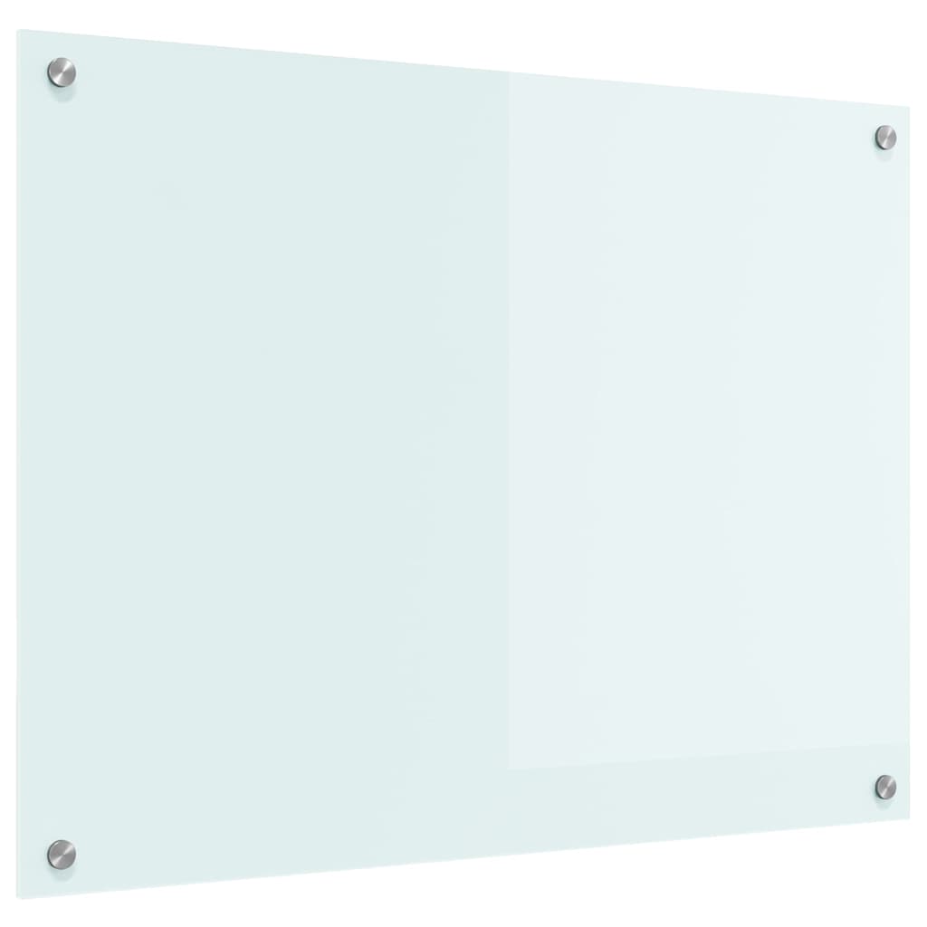 Køkkenbacksplash Mælk 80 x 60 cm hærdet glas