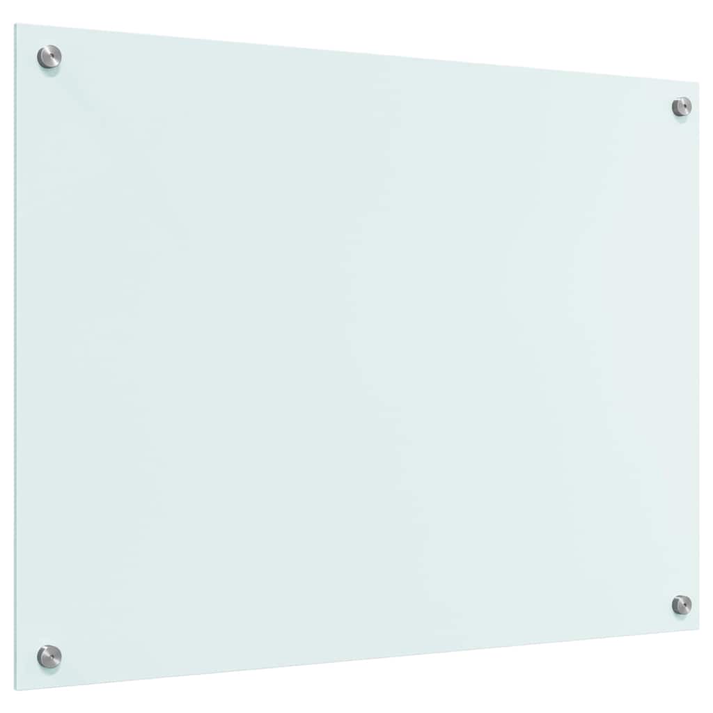 Køkkenbacksplash Mælk 80 x 60 cm hærdet glas
