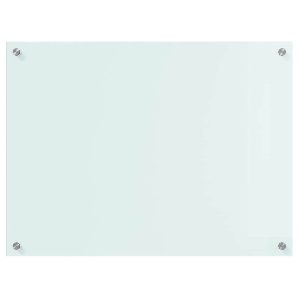Køkkenbacksplash Mælk 80 x 60 cm hærdet glas