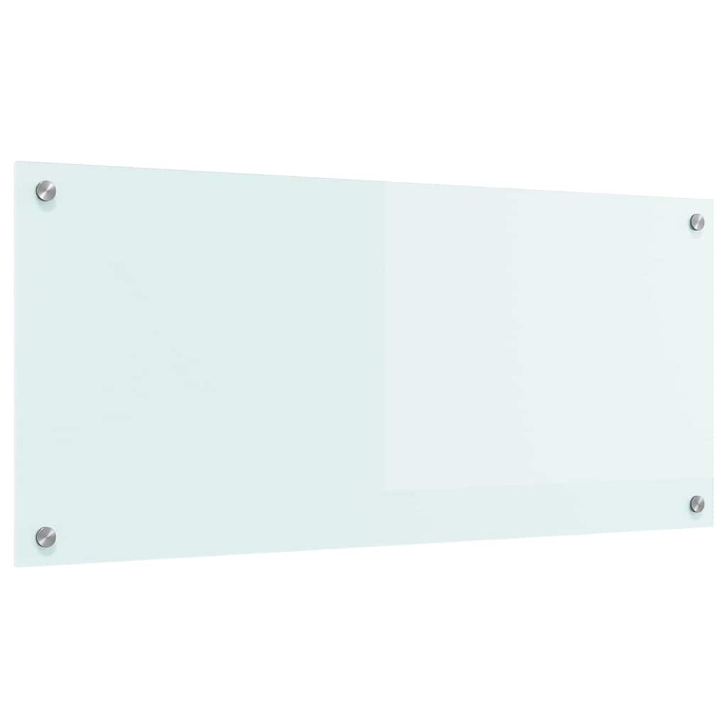 Køkkenbacksplash Mælk 90 x 40 cm hærdet glas