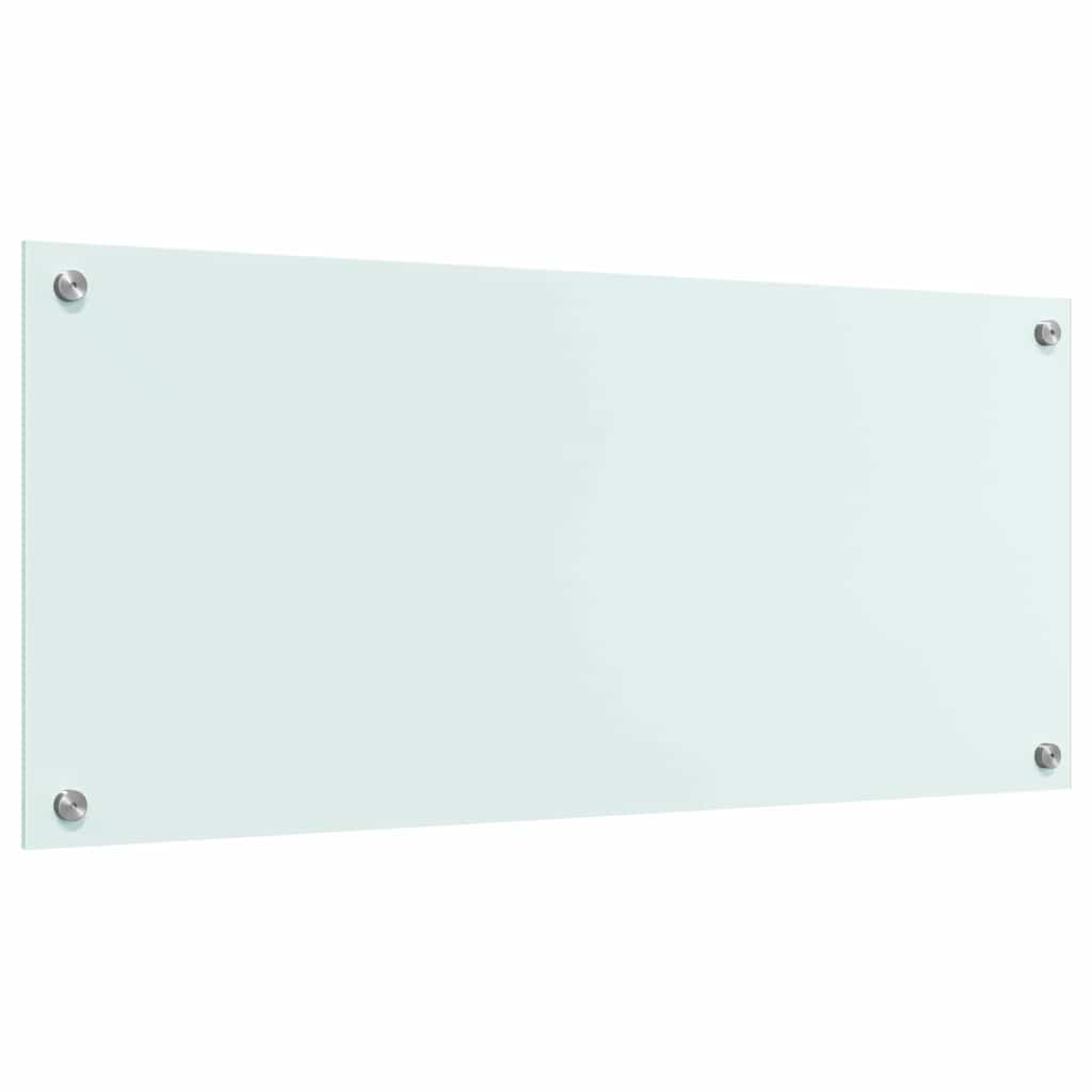 Køkkenbacksplash Mælk 90 x 40 cm hærdet glas