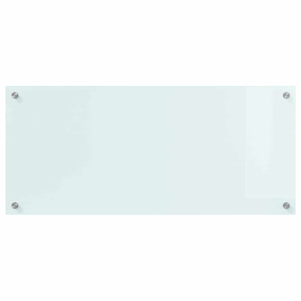 Køkkenbacksplash Mælk 90 x 40 cm hærdet glas