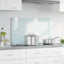 Køkkenbacksplash Mælk 90 x 50 cm hærdet glas