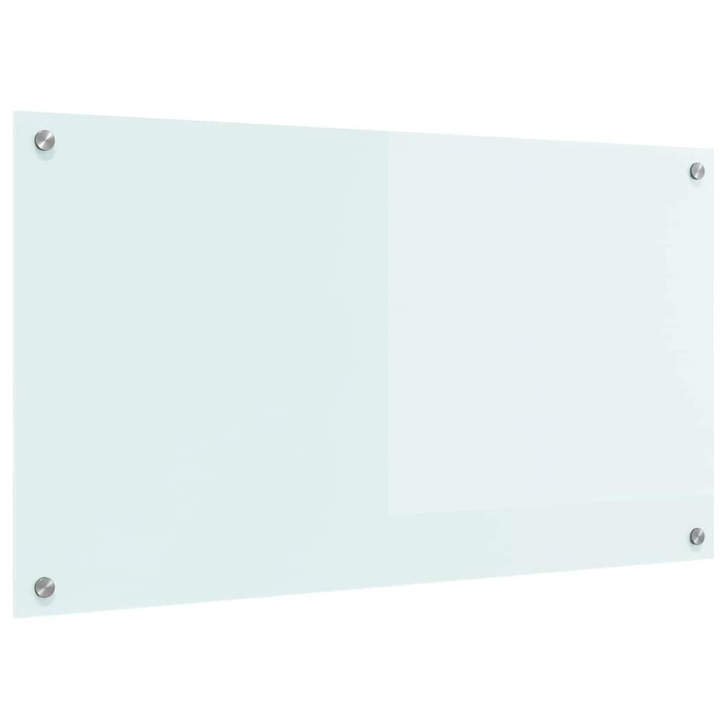 Køkkenbacksplash Mælk 90 x 50 cm hærdet glas
