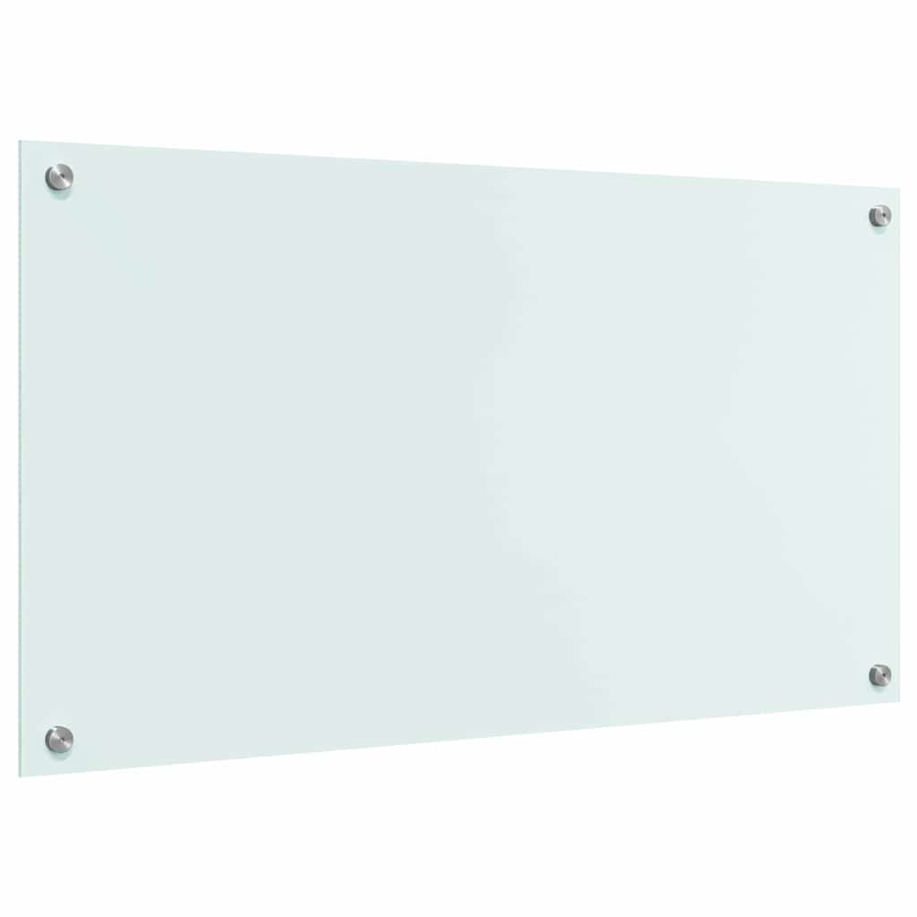 Køkkenbacksplash Mælk 90 x 50 cm hærdet glas