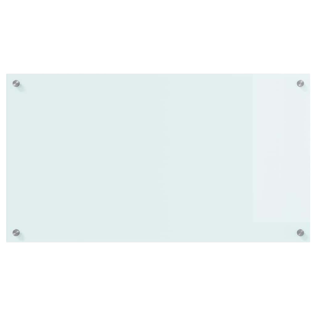 Køkkenbacksplash Mælk 90 x 50 cm hærdet glas