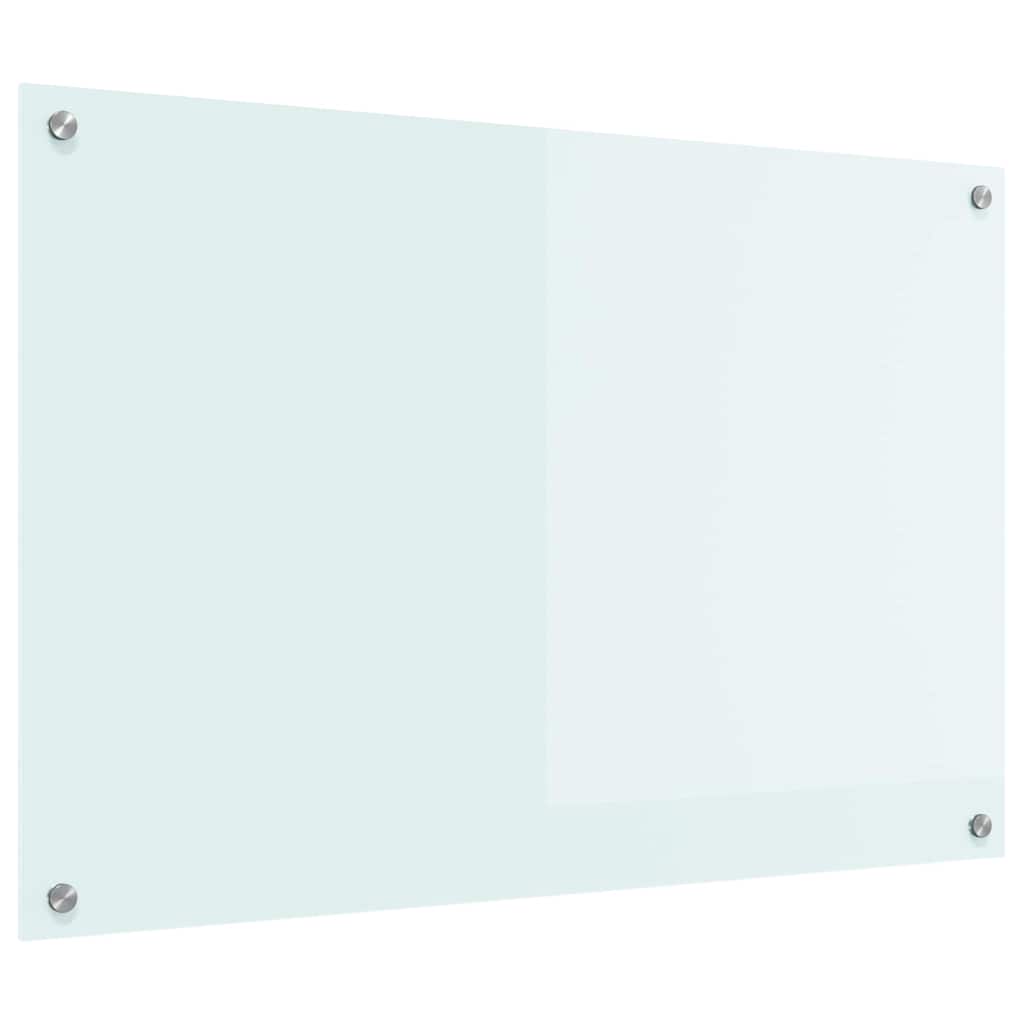 Køkkenbacksplash Mælk 90 x 60 cm hærdet glas