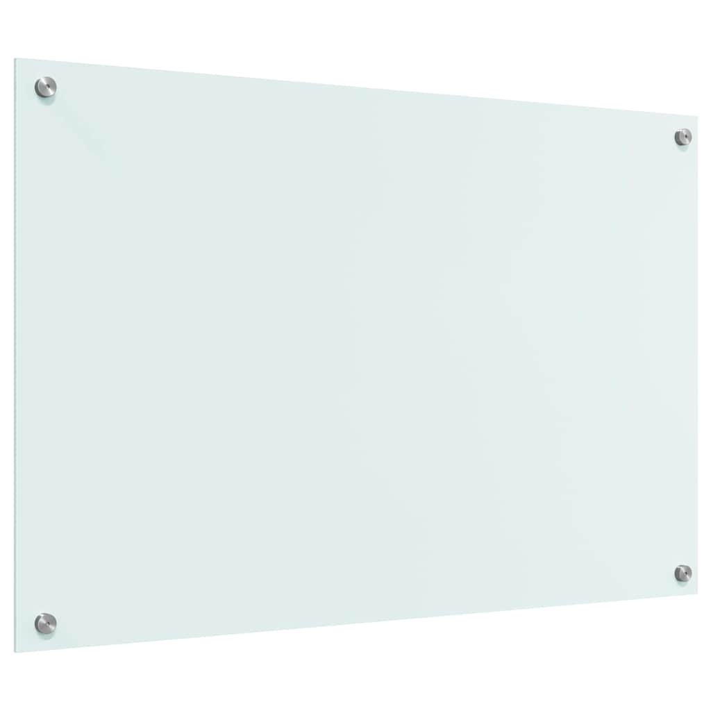 Køkkenbacksplash Mælk 90 x 60 cm hærdet glas