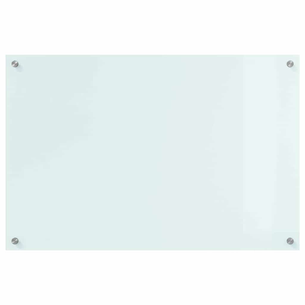 Køkkenbacksplash Mælk 90 x 60 cm hærdet glas