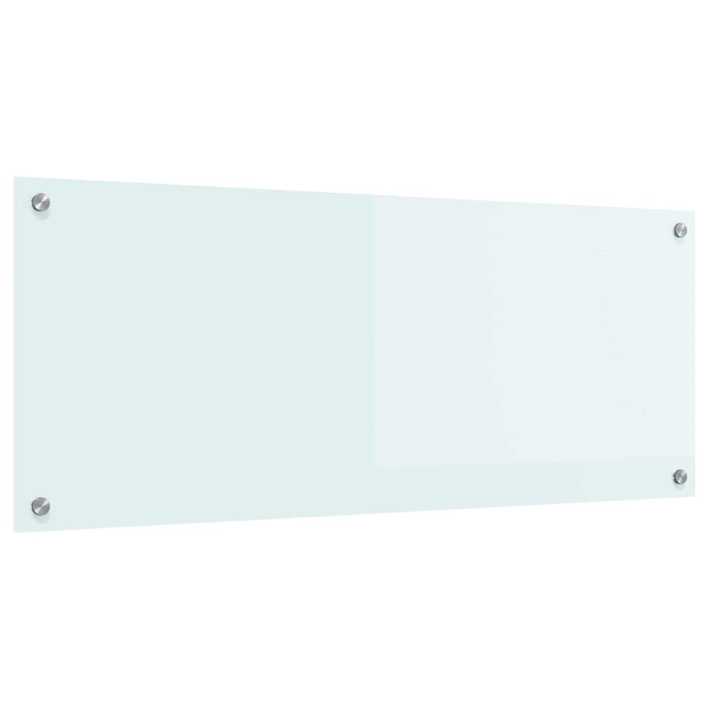 Køkkenbacksplash Mælk 100 x 40 cm hærdet glas