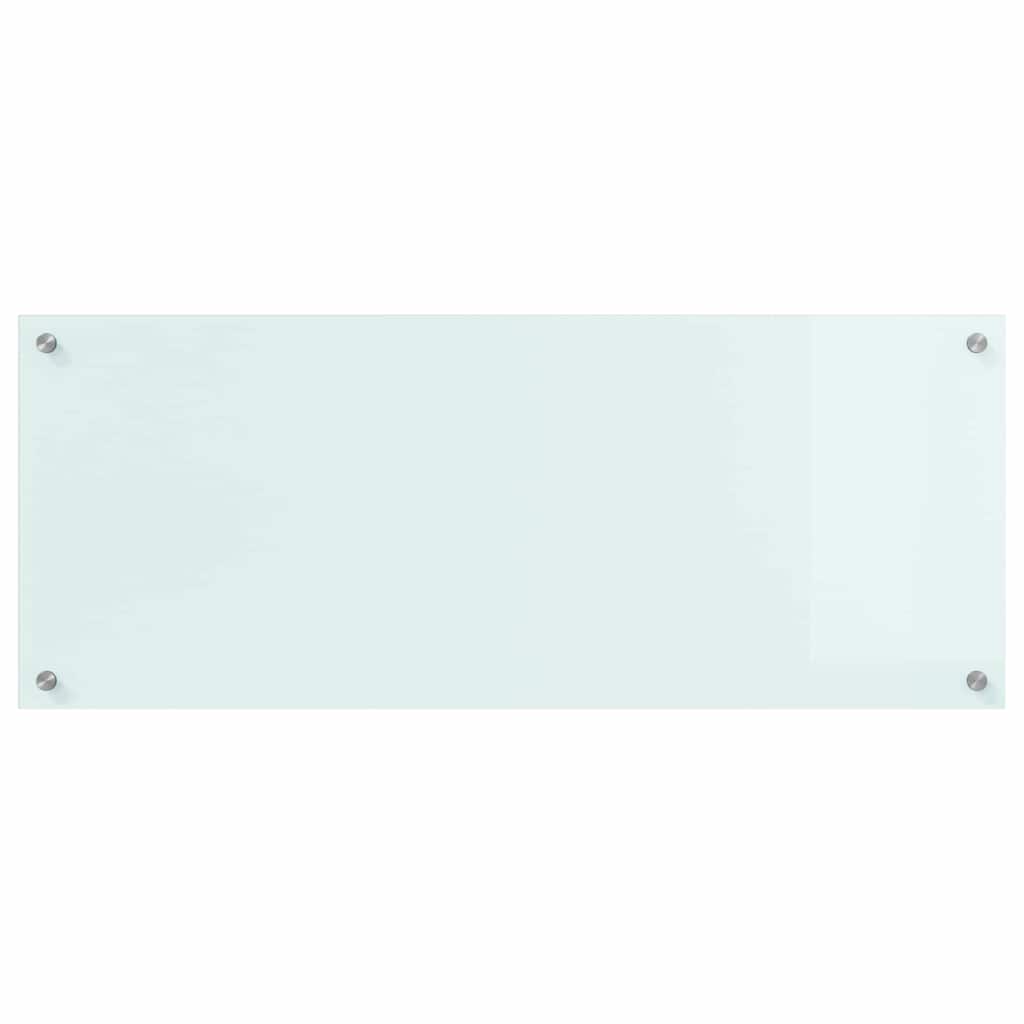 Køkkenbacksplash Mælk 100 x 40 cm hærdet glas
