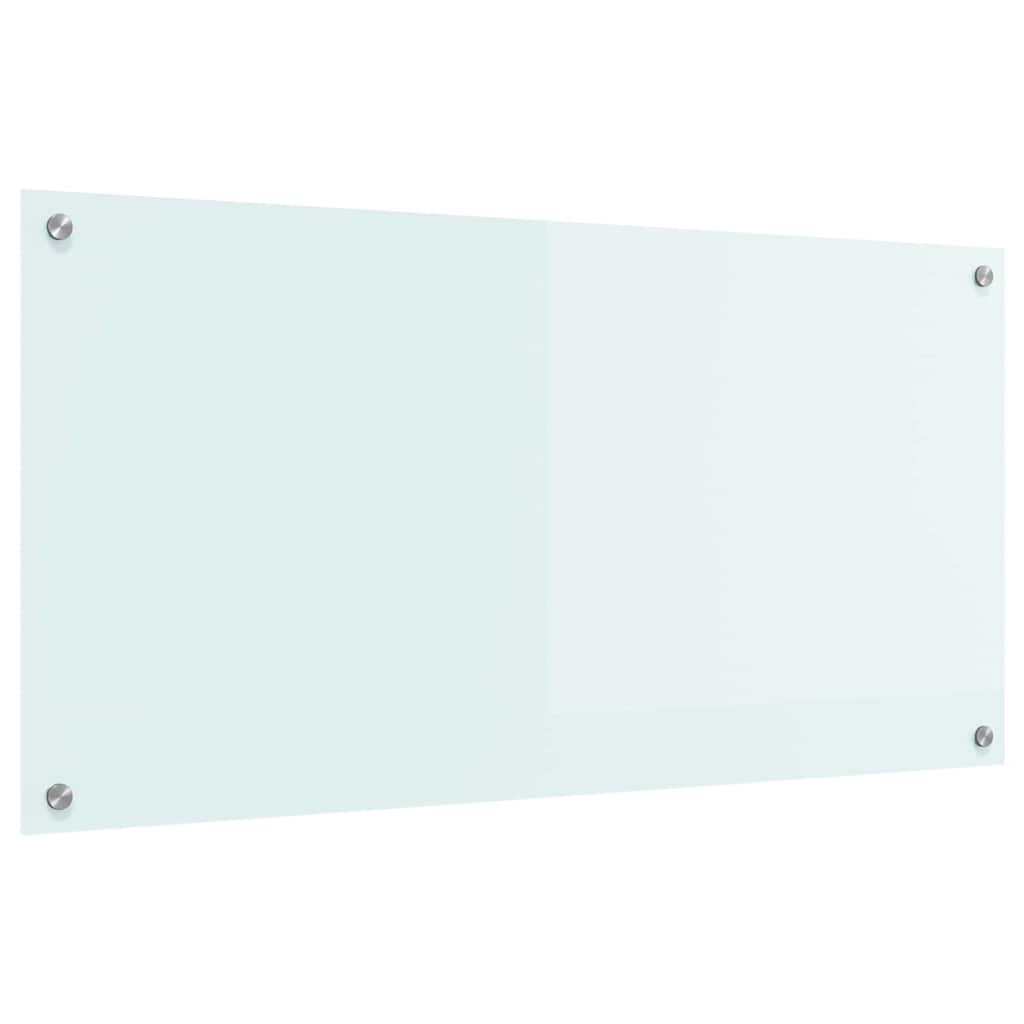 Køkkenbacksplash Mælk 100 x 50 cm hærdet glas