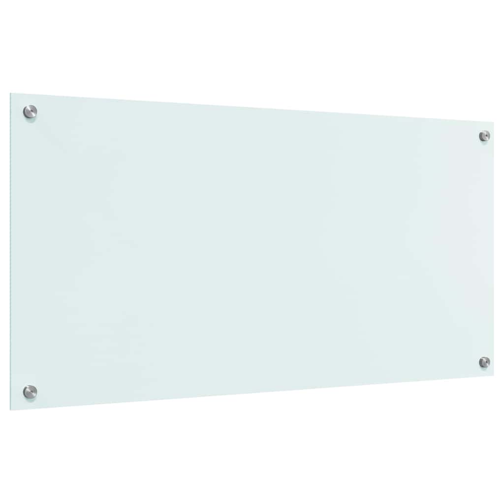 Køkkenbacksplash Mælk 100 x 50 cm hærdet glas
