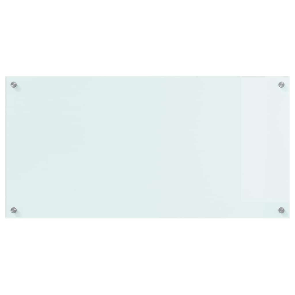 Køkkenbacksplash Mælk 100 x 50 cm hærdet glas