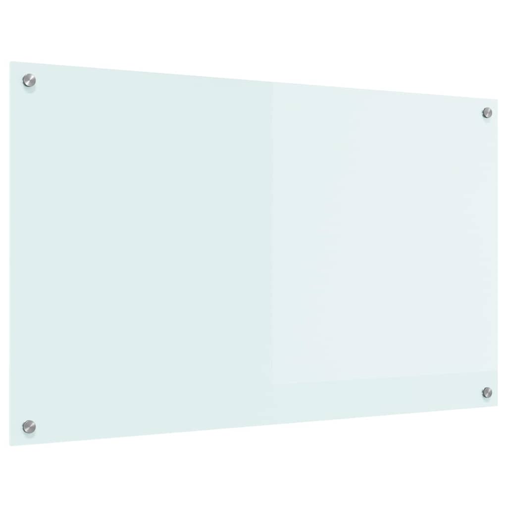 Køkkenbacksplash Mælk 100 x 60 cm hærdet glas