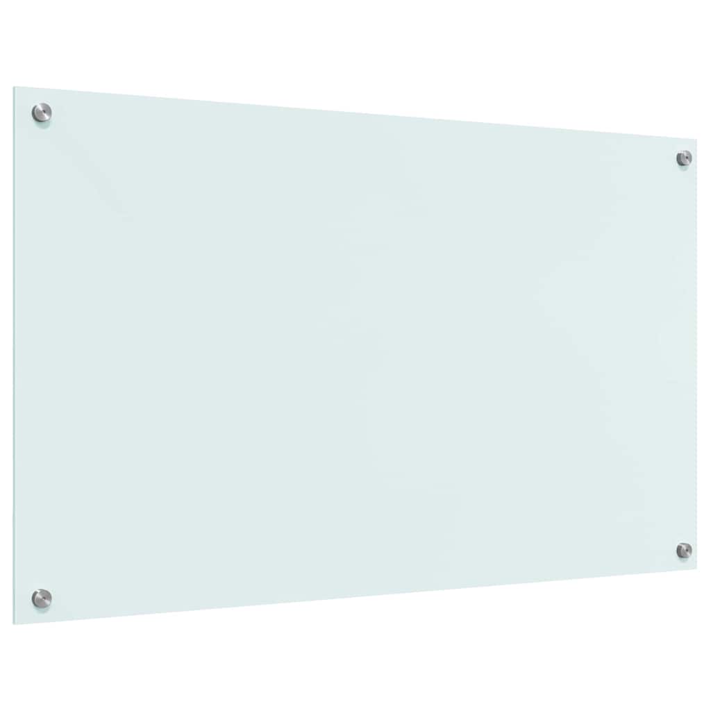 Køkkenbacksplash Mælk 100 x 60 cm hærdet glas