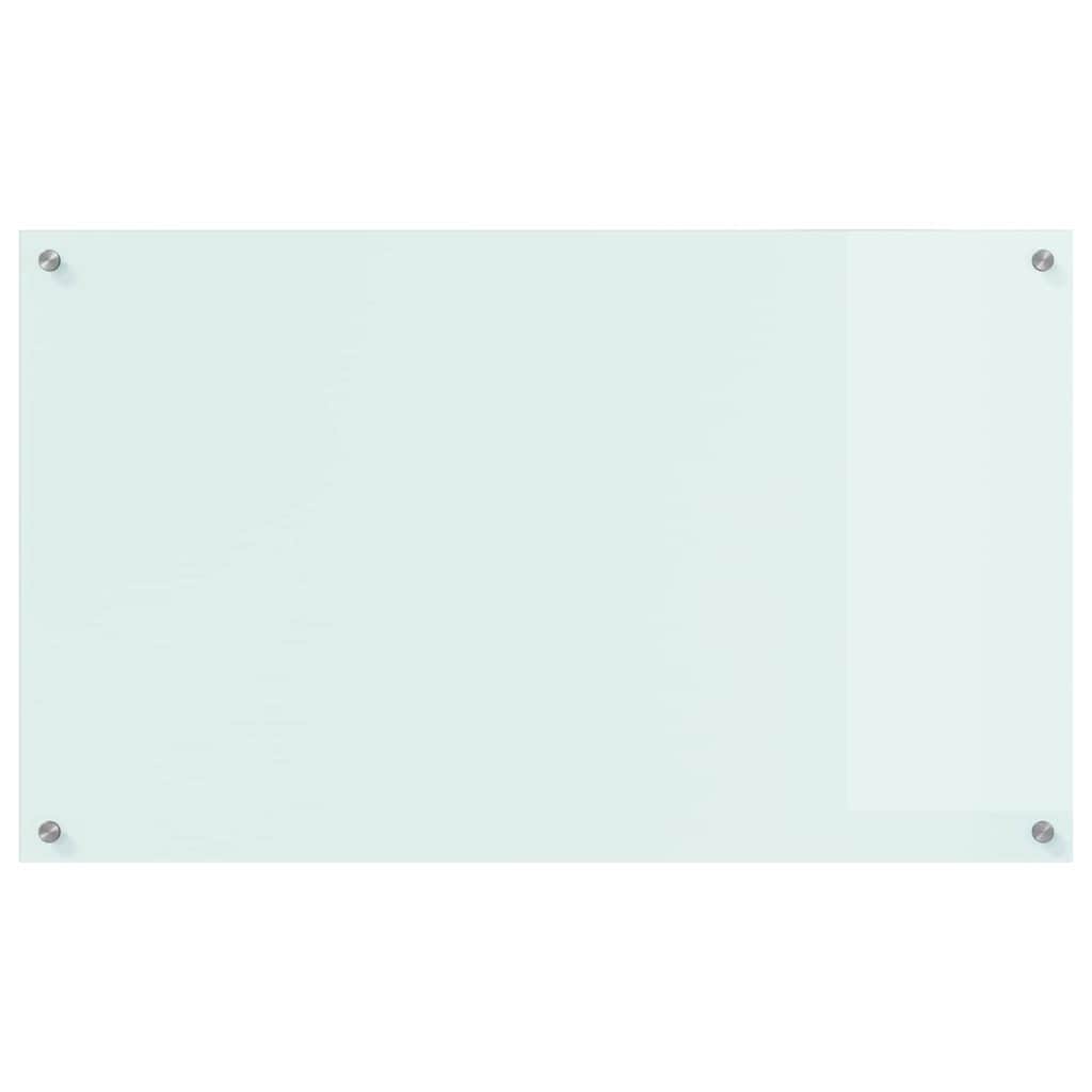 Køkkenbacksplash Mælk 100 x 60 cm hærdet glas